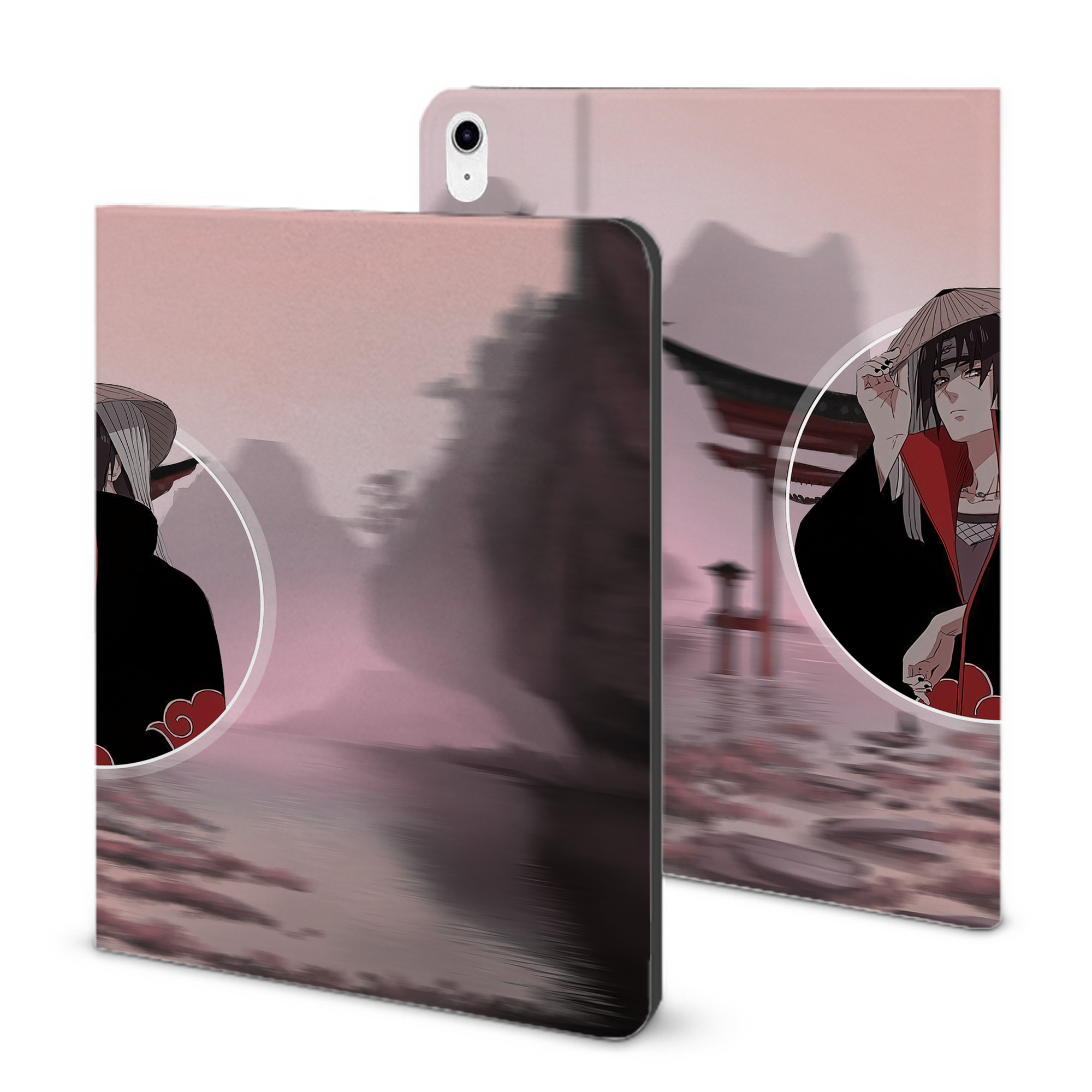 （画像用） NARUTO -ナルト- NARUTO -ナルト- 疾風伝 IPad ケース ブック型 PUレザー TPU 耐衝撃 軽量 薄型 ペン収納なし 全面保護 IPad 各モデル対応
